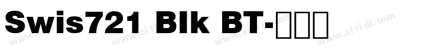 Swis721 BIk BT字体转换